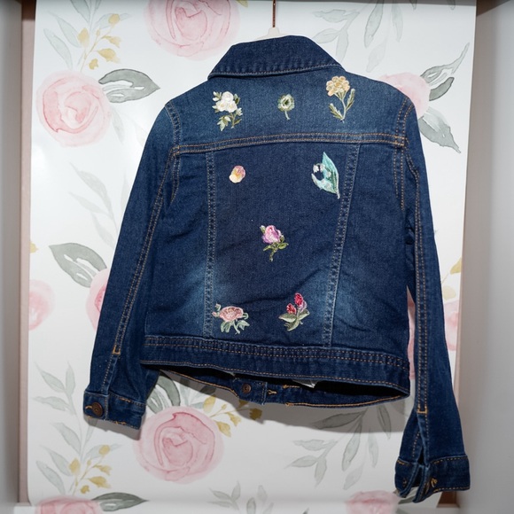 Customized floral denim jackets - infant - toddler size - Picture 5 of 7